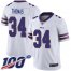 Nike Buffalo Bills #34 Thurman Thomas White Mens Stitched NFL 100th Season Vapor Limited Jersey