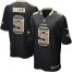 Nike New Orleans Saints #9 Drew Brees Black Team Color Mens Stitched NFL Limited Strobe Jersey
