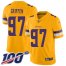 Nike Minnesota Vikings #97 Everson Griffen Gold Mens Stitched NFL Limited Inverted Legend 100th Season Jersey