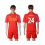 Liverpool #24 Allen Red Home Soccer Club Jersey