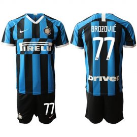 Inter Milan #77 Brozovic Home Soccer Club Jersey
