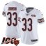 Nike Chicago Bears #33 Jaylon Johnson White Womens Stitched NFL 100th Season Vapor Untouchable Limited Jersey