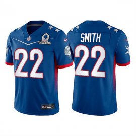Mens Minnesota Vikings #22 Harrison Smith 2022 Royal NFC Pro Bowl Stitched Jersey