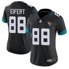 Nike Jacksonville Jaguars #88 Tyler Eifert Black Team Color Womens Stitched NFL Vapor Untouchable Limited Jersey