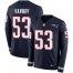 Nike New England Patriots #53 Kyle Van Noy Navy Blue Team Color Mens Stitched NFL Limited Therma Long Sleeve Jersey