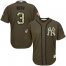New York Yankees #3 Babe Ruth Green Salute to Service Stitched Youth MLB Jersey