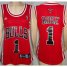 Cheap Women Chicago Bulls 1 Derrick Rose Red Swingman Jersey