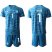 Germany #1 Neuer Blue Goalkeeper Soccer Country Jersey
