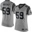 Nike Carolina Panthers #59 Luke Kuechly Gray Womens Stitched NFL Limited Gridiron Gray Jersey