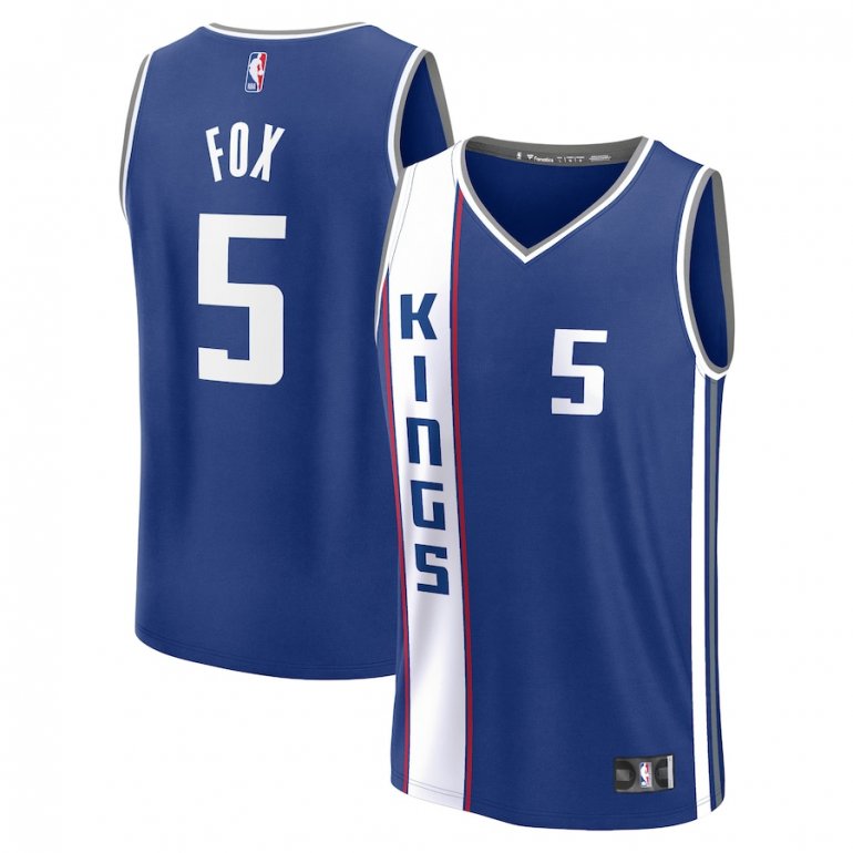 De'Aaron Fox Sacramento Kings Fanatics Branded Youth 2023/24 Fast Break Jersey – Blue – City Edition