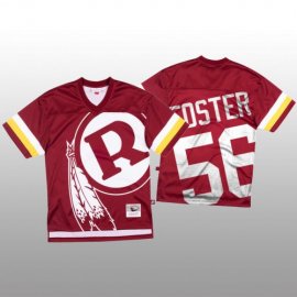NFL Washington Football Team #56 Reuben Foster Red Mens Mitchell & Nell Big Face Fashion Limited NFL Jersey