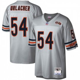 Chicago Chicago Bears #54 Brian Urlacher Mitchell & Ness NFL 100 Retired Player Platinum Jersey