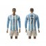Argentina #7 Dybala Home Long Sleeves Soccer Country Jersey