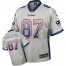 Nike New England Patriots #87 Rob Gronkowski Grey Youth Stitched NFL Elite Drift Fashion Jersey