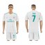 Real Madrid #7 Raul White Home Soccer Club Jersey