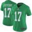 Nike Philadelphia Eagles #17 Alshon Jeffery Green Womens Stitched NFL Limited Rush Jersey