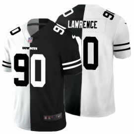 Dallas Cowboys #90 Demarcus Lawrence Mens Black V White Peace Split Nike Vapor Untouchable Limited NFL Jersey