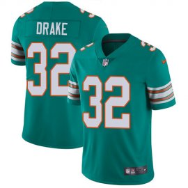 Nike Miami Dolphins #32 Kenyan Drake Aqua Green Alternate Mens Stitched NFL Vapor Untouchable Limited Jersey