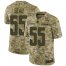 Nike Los Angeles Chargers #55 Junior Seau Camo Mens Stitched NFL Limited 2018 Salute To Service Jersey