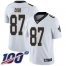 Nike New Orleans Saints #87 Jared Cook White Mens Stitched NFL 100th Season Vapor Limited Jersey