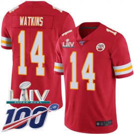 Nike Kansas City Chiefs #14 Sammy Watkins Red Super Bowl LIV 2020 Team Color Youth Stitched NFL 100th Season Vapor Untouchable Limited Jersey