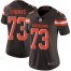 Nike Cleveland Browns #73 Joe Thomas Brown Team Color Womens Stitched NFL Vapor Untouchable Limited Jersey