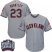 Cleveland Indians #23 Michael Brantley Grey Road 2016 World Series Bound Stitched Youth MLB Jersey