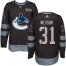 Adidas Vancouver Canucks #31 Anders Nilsson Black 1917-2017 100th Anniversary Stitched NHL Jersey
