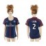 Womens Paris Saint-Germain #2 T.Silva Home Soccer Club Jersey