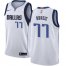 Womens Nike Dallas Mavericks #77 Luka Doncic White NBA Swingman Association Edition Jersey