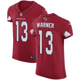 Nike Arizona Cardinals #13 Kurt Warner Red Team Color Mens Stitched NFL Vapor Untouchable Elite Jersey