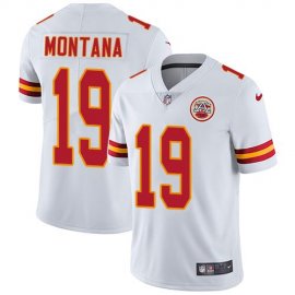 Nike Kansas City Chiefs #19 Joe Montana White Mens Stitched NFL Vapor Untouchable Limited Jersey