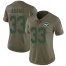 Nike New York Jets #33 Jamal Adams Olive Womens Stitched NFL Limited 2017 Salute to Service Jersey