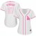 Los Angeles Dodgers #27 Alex Verdugo White/Pink Fashion Womens Stitched MLB Jersey