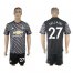 Manchester United #27 Fellaini Black Soccer Club Jersey