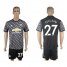Manchester United #27 Fellaini Black Soccer Club Jersey