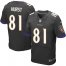 Nike Baltimore Ravens #81 Hayden Hurst Black Alternate Mens Stitched NFL New Elite Jersey