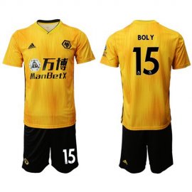 Wolves #15 Boly Home Soccer Club Jersey