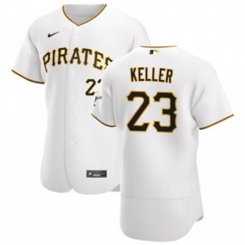 Pittsburgh Pirates #23 Mitch Keller Mens Nike White Home 2020 Authentic Player MLB Jersey