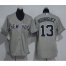 New York Yankees #13 Alex Rodriguez Grey Womens Road Stitched MLB Jersey