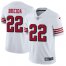 Nike San Francisco 49ers #22 Matt Breida White Rush Youth Stitched NFL Vapor Untouchable Limited Jersey