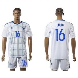 Bosnia Herzegovina #16 Lulic Away Soccer Country Jersey
