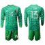 Mexico #13 G.Ochoa Green Long Sleeves Goalkeeper Soccer Country Jersey