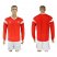 Russia Blank Red Home Long Sleeves Soccer Country Jersey