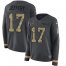 Nike Philadelphia Eagles #17 Alshon Jeffery Anthracite Salute to Service Womens Stitched NFL Limited Therma Long Sleeve Jersey