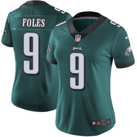 Nike Philadelphia Eagles #9 Nick Foles Midnight Green Team Color Womens Stitched NFL Vapor Untouchable Limited Jersey