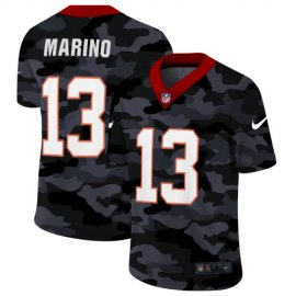 Miami Dolphins #13 Dan Marino Mens Nike 2020 Black CAMO Vapor Untouchable Limited Stitched NFL Jersey
