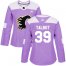 Adidas Calgary Flames #39 Cam Talbot Purple Authentic Fights Cancer Womens Stitched NHL Jersey