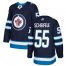 Adidas Winnipeg Jets #55 Mark Scheifele Navy Blue Home Authentic Stitched NHL Jersey
