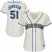 Seattle Mariners #51 Randy Johnson Cream Alternate Womens Stitched MLB Jersey